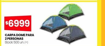 Changomas Carpa dome para 2 personas oferta