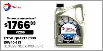 Changomas Total quartz 7000 10w40 4lt oferta