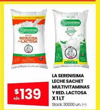 Changomas La serenisima lechhe sachet multivitaminas y red. lactosa oferta
