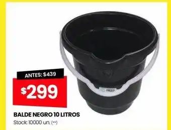 Changomas Balde negro 10 litros oferta
