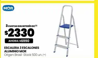 Changomas Escalera 3 escalones aluminio mor oferta