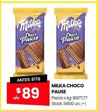 Changomas Milka choco pause oferta