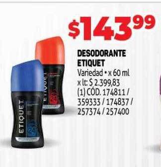 Makro Desodorante etiquet oferta