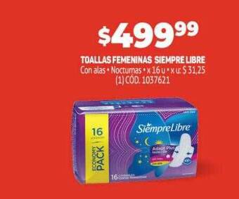 Makro Toallas femeninas siempre libre oferta