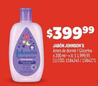 Makro Jabón johnson's oferta