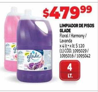 Makro Limpiador de pisos glade oferta