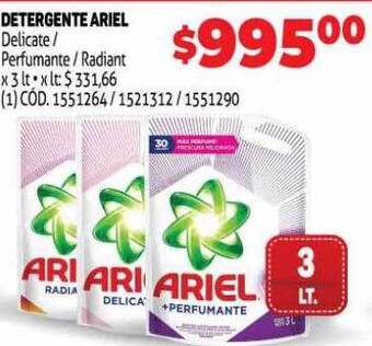 Makro Detergente ariel oferta