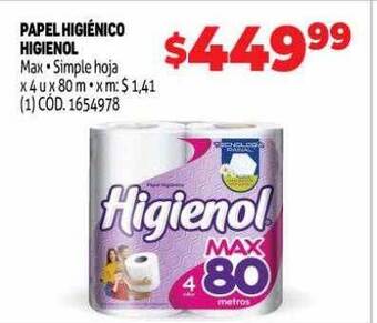 Makro Papel higiénico higienol oferta