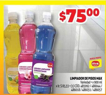 Makro Limpiador de pisos m&k oferta