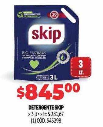 Makro Detergente skip oferta