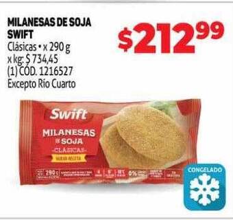 Makro Milanesas de soja swift oferta