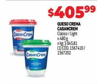 Makro Queso crema casancrem oferta