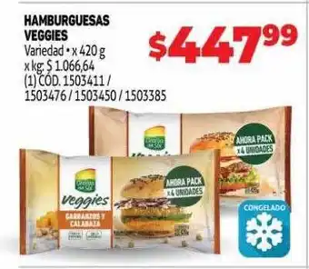 Makro Hamburguesas veggies oferta