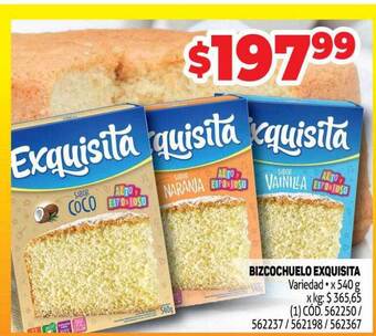 Makro Bizcochuelo exquisita oferta