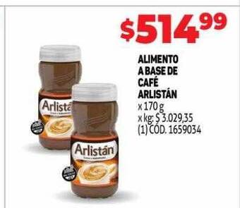 Makro Alimento a base de café arlistán oferta