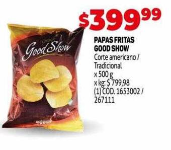Makro Papas fritas good show oferta