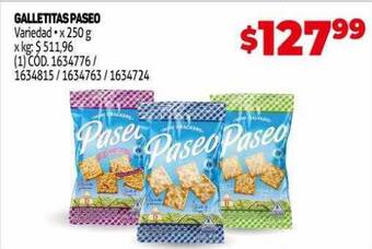 Makro Galletitas paseo oferta