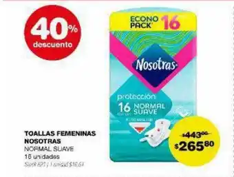 Atomo Conviene Toallas femeninas nosotras 40% descuento oferta