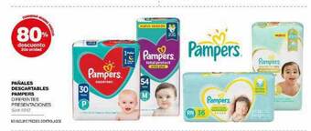 Atomo Conviene Pañales descartables pampers 80% descuento 2da unidad oferta