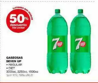 Atomo Conviene Gaseosa seven up 50% descuento 2da unidad oferta