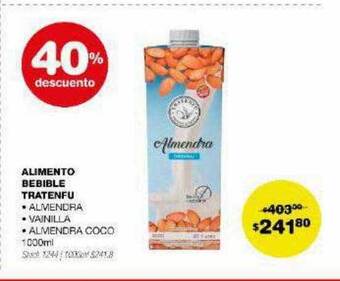 Atomo Conviene Alimento bebible tratenfu 40% descuento oferta