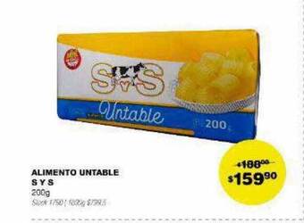 Atomo Conviene Alimento untable s y s oferta