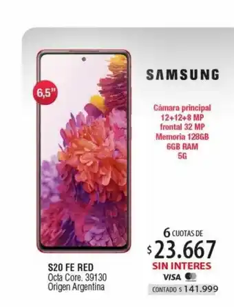 Authogar Samsung s20 fe red oferta