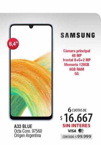 Authogar Samsung a33 blue oferta