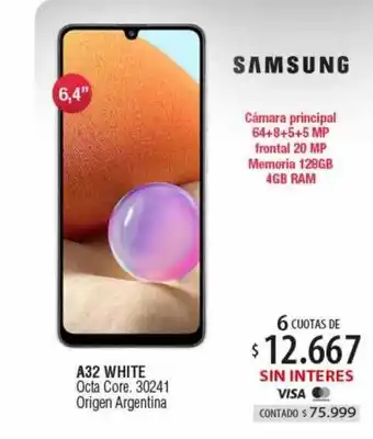 Authogar Samsung a32 white oferta