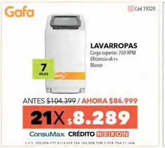 Nexon Gafa lavarropas oferta