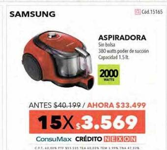 Nexon Samsung aspiradora oferta