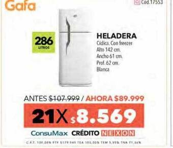 Nexon Heladera oferta