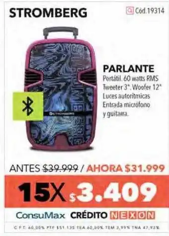 Nexon Stromberg parlante oferta