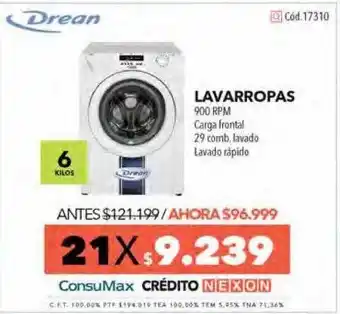 Nexon Dran lavarropas 900 rpm oferta