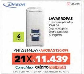 Nexon Drean lavarropas oferta