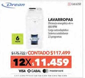 Nexon Drean lavarropas oferta