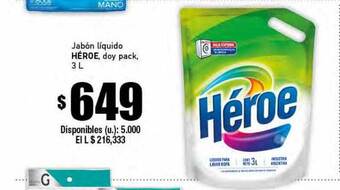 Cooperativa Obrera Jabón líquido héroe doy pack oferta