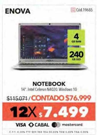 Nexon Enova notebook oferta