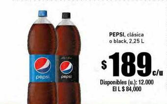 Cooperativa Obrera Pepsi clásica o black oferta