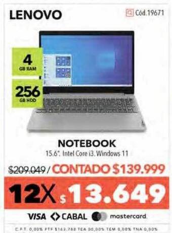 Nexon Lenovo notebook oferta