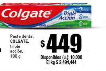 Cooperativa Obrera Pasta dental colgate oferta