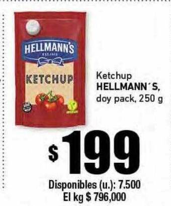 Cooperativa Obrera Ketchup hellmann's oferta
