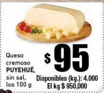 Cooperativa Obrera Queso cremoso puyehué oferta