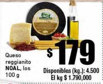 Cooperativa Obrera Queso reggianito noal oferta