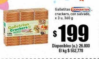 Cooperativa Obrera Galletitas cooperativa crackers con salvado oferta