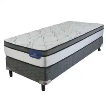 Sommier Center Sommier y colchón 1 plaza (080x190) serta austin resorte oferta