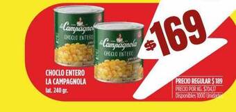 Supermercados Vea Choclo entero la campagnola oferta