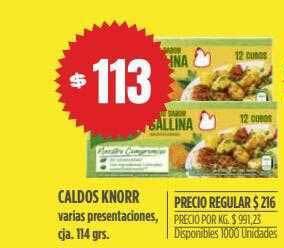 Supermercados Vea Caldos knorr oferta