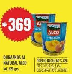 Supermercados Vea Duraznos al natural alco oferta