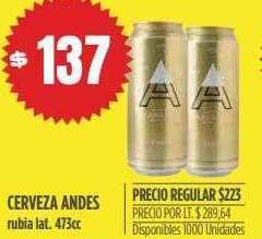 Supermercados Vea Cerveza andes oferta